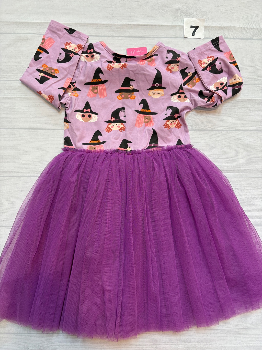 Taylor Joelle Witch Print Tulle Dress With Purple Skirt — image 3 of 3